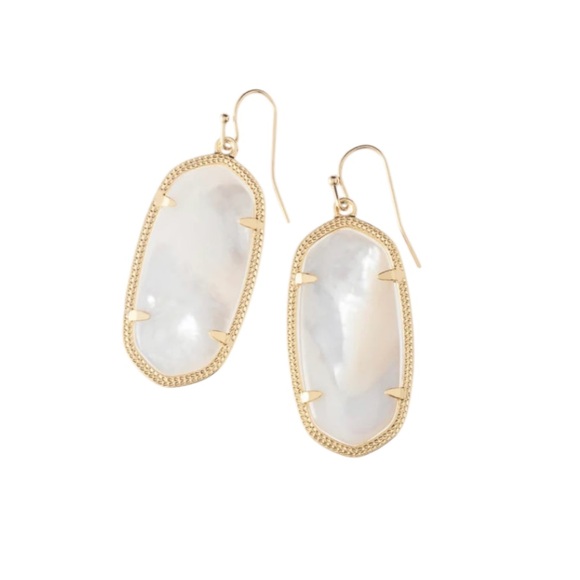 Kendra Scott Jewelry - Kendra Scott Dani Gold Drop Earrings in Ivory Mother-of-Pearl